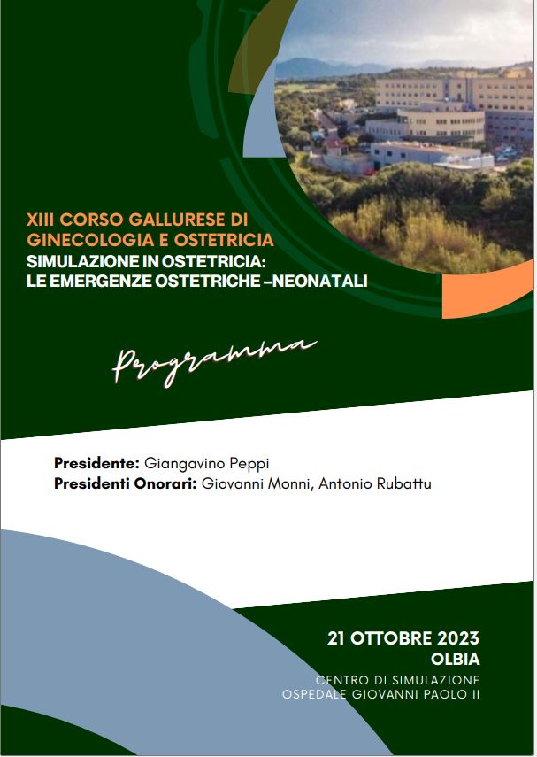 XIII CORSO GALLURESE DI GINECOLOGIA E OSTETRICIA 